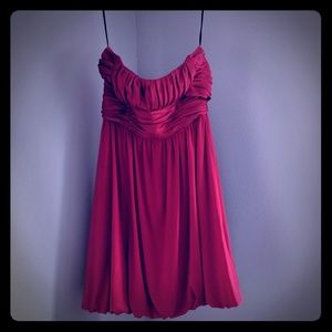 Fun NYE Red strapless dress sz10
